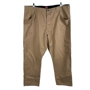 Wrangler Men's 42x30 Brown Canvas‎ Workwear Utility Carpenter Chore Pants Jeans